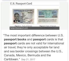 As stated, the passport book and the passport card are not the same. Total Travel Service Inc Did You Know Passport Card Vs Passport Book Facebook