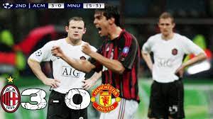 Europa league fixture played thu, 11 march 2021. Ac Milan Vs Manchester United 3 0 Ucl Semi Final 2nd Leg 2006 2007 English Commentary Highlights Youtube