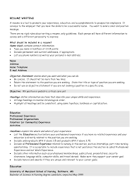 resume objective resume cv