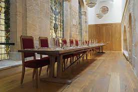This farmhouse dining table is just right for giving your family and friends a place to gather and enjoy (especially for sunday dinner). Queen S College
