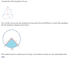 Csa of cone = πrl. Https Www Topperlearning Com Answer Derive The Curved And Total Surface Areas Of Cone Why The Curved Surface Area Of Cone Is Rl Not Rh Derivation Is Not Given In Video Lesson E1an6lii