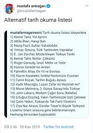 Mustafa Armagan Alternatif Tarih Okuma Listesi Tarih Okuma Alternatif Tarih