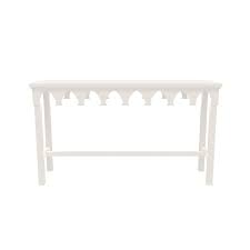 Tables (of any size) become the centre of attention. Ocean Drive Console White Elegant Outdoor Furniture Beautiful Outdoor Furniture Wood Console Table