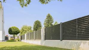 Zaun Aluzaun Sichtschutz Trento Gartenmauern Zaun Balkon