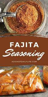 Fajita Seasoning Recipe Recipe Homemade Spices Seasoning Recipes Fajita Seasoning