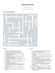 Click here to try today's crossword puzzle. Crossword Puzzle Print Out For Kids Pdf Renaissance Art Renaissance