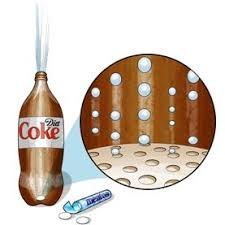 Spurting Science Erupting Diet Coke With Mentos Coke Diet Coke Scientific American