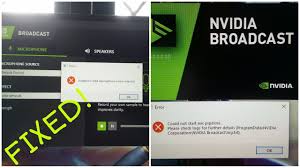 Nvidia Broadcast Error Unable To St Nvidia Geforce Forums