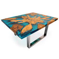 Product title atlin designs resin patio coffee table in white average rating: Aqua Teak Root And Resin Coffee Table Inbali