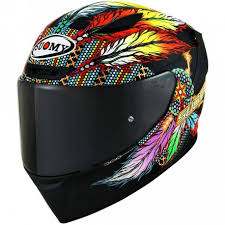 SUOMY HELMET TRACK-1 CHIEFTAIN MATT BLACK /E06 - KACIGA