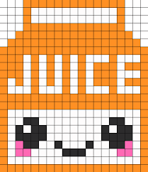 Food Sprites Juice Perler Pattern Dessin Petit Carreau Dessin Carreau Tapisserie Au Crochet