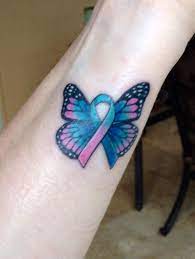 Pin By Willadean Kingery Metro On Hair Styles Cancer Ribbon Tattoos Thyroid Tattoo Cancer Tattoos