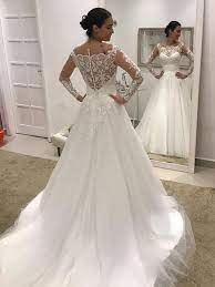 Off Shoulder Long Sleeve Lace Tulle Ball Gown Wedding Dresses Ab1507 Wedding Dresses Ball Gown Wedding Dress Tulle Ball Gown