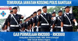 Tarikh dan jadual temuduga tentera darat 2021. Temuduga Jawatan Kosong Polis Bantuan 1 Kerja Kosong Kerajaan