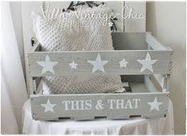 Shabby Holzkiste Stars Grau Holzkisten Shabby Deko Deko Ideen