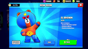 Note that the two characters aren't meant to be a set: New Skin El Brown In Brawlstars Youtube