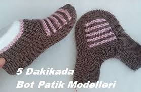 5 Dakikada Bot Patik Modelleri 1 Patikler Baby Knitting Patterns Bot