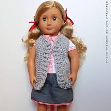 Free, online doll clothing, accessories and miscellaneous gear crochet patterns find crochet doll clothes pattern from a vast selection of doll clothing free shipping: 18 Inch Doll Clothes Simple Spring Vest For Dolly Oombawka Design Crochet