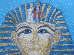 King Tutankhamun King Tut Original Watercolor 11 X 15 by Kathy Marrs  Chandler