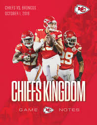 Regular Season Game 4 Chiefs At Broncos 10 1 18 By Kansas City Chiefs Issuu