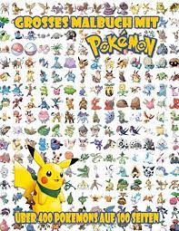 Check spelling or type a new query. Grosses Malbuch Mit Pokemon Uber 400 Pokemons Auf 100 Seiten Okurowski Karol Amazon De Bucher