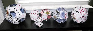 There are 52 cards in a standard deck, plus the jokers. How To Make The Platonic Solids Out Of Playing Cards Math Craft Wonderhowto