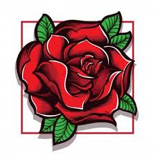 Rose Vector Logo In 2020 Traditional Rose Tattoos Flower Vector Art Vector Art Design