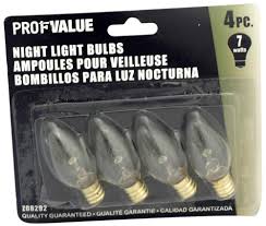 Profvalue Z08292 7 Watt 120 Volt Night Light Bulbs 4 Pack At Sutherlands