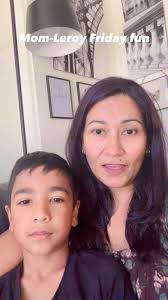 Mom-Leroy Friday fun! #momandson #FridayFun