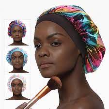 Silk sleep cap will keep your hair protected while you catch some much needed beauty sleep. Amazon Com Silk Bonnets For Curly Hair Satin Bonnets For Women Soft Colorful Printing Sleep Cap With Premium Elastic Band Sleep Bonnets For Women 4 Pack Beauty