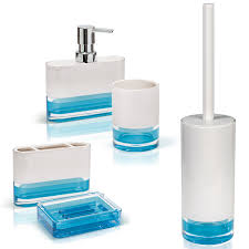 We did not find results for: Tatkraft Topaz Blue Bathroom Accessories Set Of 5 Soap Dish Liquid Soap Dispenser Bath Tumbler Toothbrush Holder Toilet Brush And Holder Buy Online In Aruba At Aruba Desertcart Com Productid 50831458