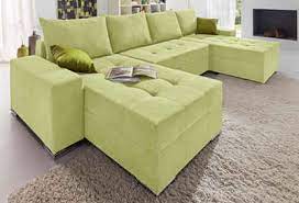 Der stoffbezug in lindgrün verleiht dem sofa ansprechende ausstrahlung. Sofa In Grun Online Kaufen Hell Dunkelgrun Otto