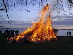 In the swedish celebration, livestock are left out to graze overnight with bonfires lit to ward off prey and protect the herds. Valborg Theglittereyeddiary