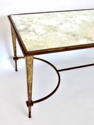 Smaller table, 43w x 30d x 20t. Maison Ramsay Maison Ramsay Coffee Table With Gilded Mirrored Top Verre Eglomise