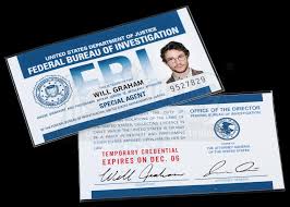 No matter what type of usid card you receive, you must follow all step 3: Hannibal Will Graham S Hugh Dancy Fbi Id Card Current Price 1100