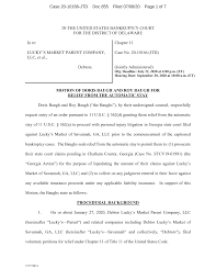 IN THE UNITED STATES BANKRUPTCY COURT FOR THE DISTRICT OF DELAWARE In re:  LUCKY'S MARKET PARENT COMPANY, LLC, et al., Debtor