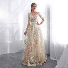 Colored Wedding Dresses Long Sleeves Lace Romantic Bridal Gowns Country Wedding Dress Custom Made Rob Robe Mariee 23e007 Corset Wedding Dress Cream Wedding Dres Floral Prom Dresses Wedding Dress Long Sleeve