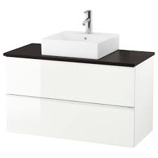 Godmorgon Tolken Tornviken Vanity Countertop And 17 3 4 Sink High Gloss White Anthracite Dalskar Faucet 40 1 8x19 1 4x28 3 8 Ikea In 2020 Ikea Godmorgon Vanity Countertop Bathroom Vanity Countertops