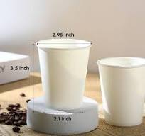 Paper Cups 150 Pack - 8 Oz Hot and Cold Paper Coffee Cups