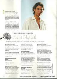 Rafa Interview In The Pre Wimbledon Issue Of The Waitrose Magazine Talking About His Campaign With Bacardi Champions Newspapers Ads Magazine