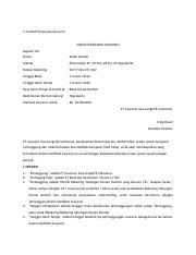 Dalam proses jual beli tanah atau rumah. 306138355 Contoh Surat Perjanjian Asuransi 1 Doc 1 Contoh Perjanjian Asuransi Surat Perjanjian Asuransi Kepada Yth Nama Indah Hartat Alamat Sosromejan Course Hero