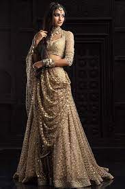 Indian Bridal Dress Gold And Silver Tarun Tahiliani Bridal Indian Bridal Dress Indian Wedding Dress