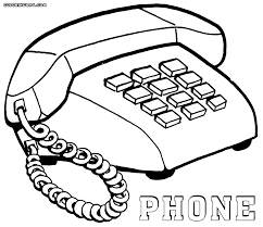 Rosary black and white clipart. Phone Coloring Pages Coloring Home
