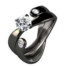 Black Titanium Wedding Rings For Women Titanium Wedding Rings Wedding Rings Titanium Jewelry