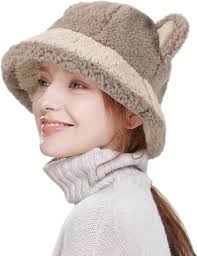 HH HOFNEN Winter Bucket Hat Fluffy Faux Fur Fisherman Plush Warm Hats Cute  Fuzzy Bucket Hat for Women, Colour-2-color, One Size : Amazon.com.au:  Clothing, Shoes & Accessories