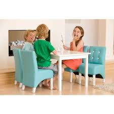 White Table Indy Blue Chairs White Kids Table Kids Table And Chairs Table And Chair Sets