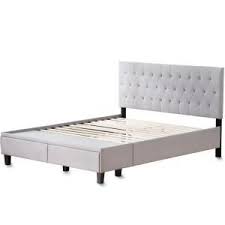 Free shipping white king size tufted bed luxurious wingback tufted bed white bed with nickel nailheads tufted velvet platform bed wide california king queen full twin bed frame diamond tufted tall upholstered. Pin By Pam Ridenour On Room Decor In 2021 Bed With Drawers Upholstered Full Bed King Upholstered Bed