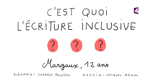 C'est quoi l'écriture inclusive ? Lumni Fr C Est Quoi L Ecriture Inclusive 1jour1question Facebook