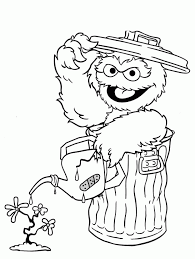 Oscar the grouch is a fictional character on the pbs/hbo television program sesame street. Sesame Street Printable Coloring Pages Coloring Home