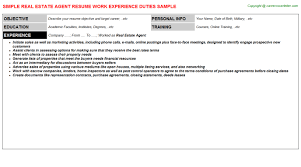 A real estate agent acts as the middleman between sellers and buyers of a real estate property, yet the agent either represents the seller or the buyer. Real Estate Agent Career Templates Examples